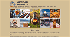 Desktop Screenshot of mexicanimports.co.za